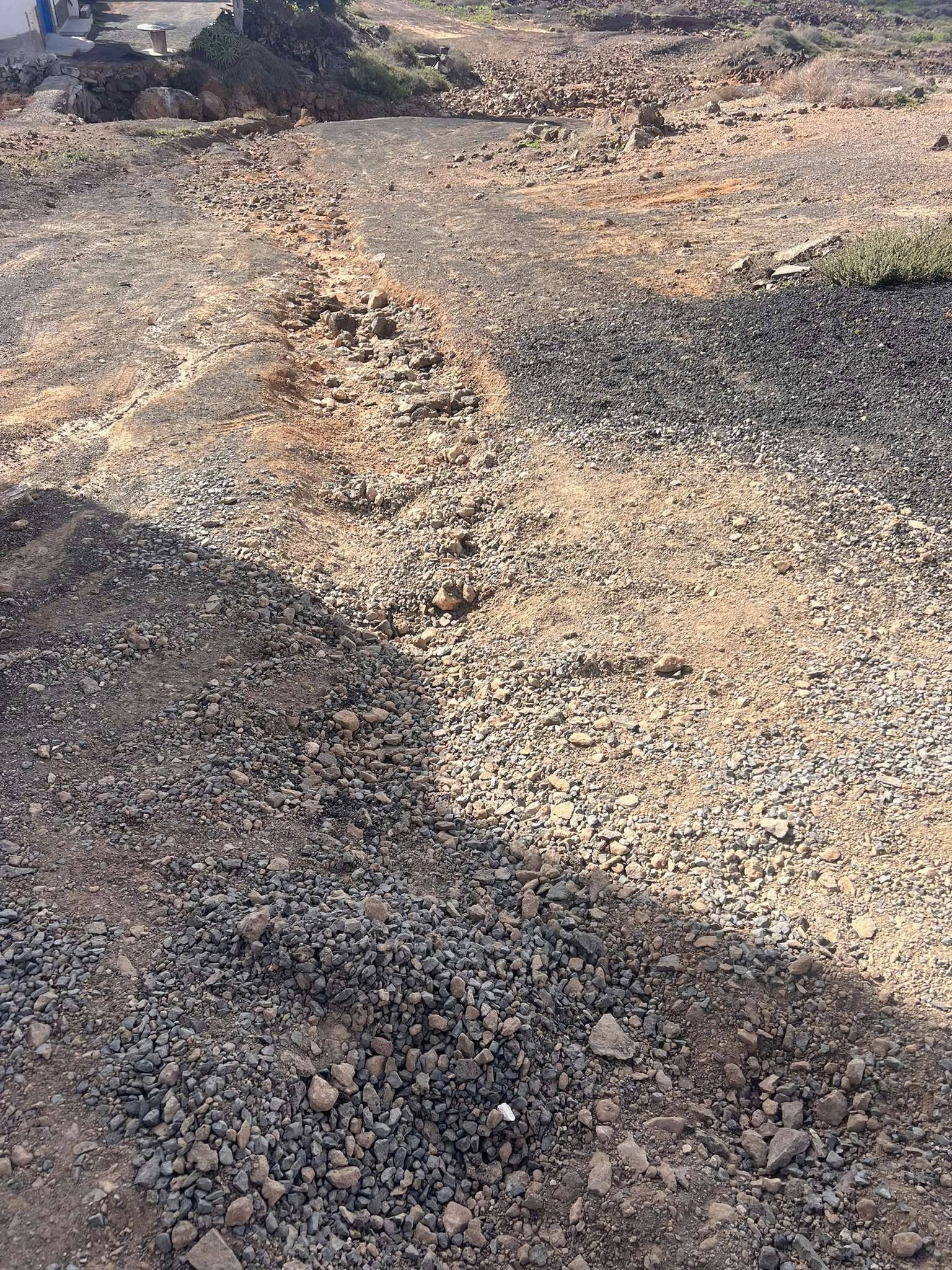 Estado de los caminos en Los Ancones
