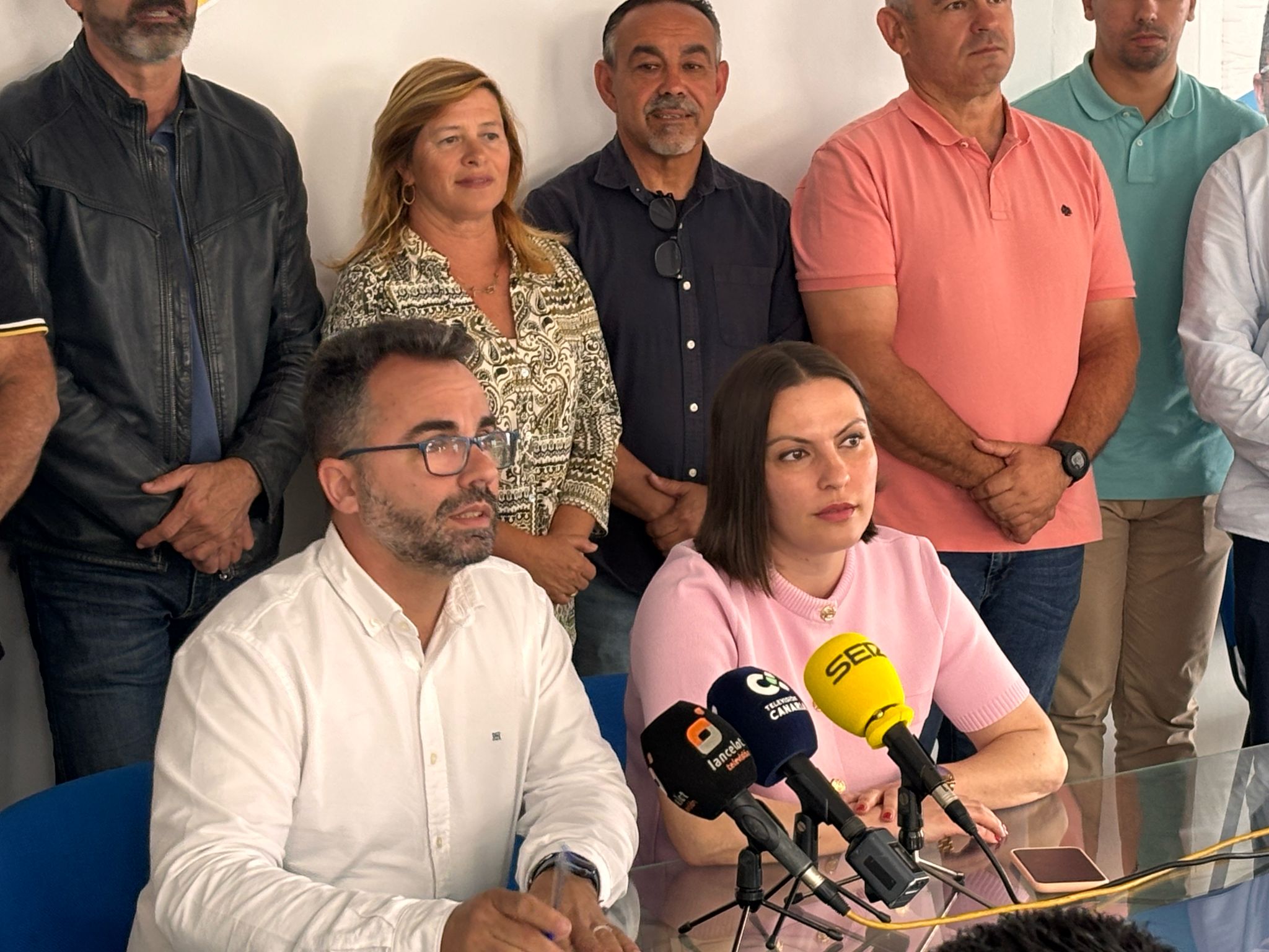 Echedey Eugenio y Migdalia Machín durante la rueda de prensa. Foto: Michael Valdivia.