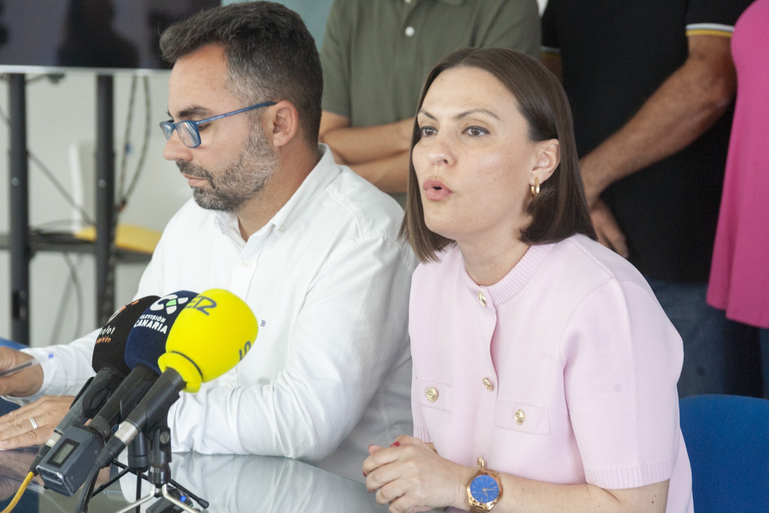 Rueda de prensa de Migdalia Machín y Echedey Eugenio. Fotos: Juan Mateos.