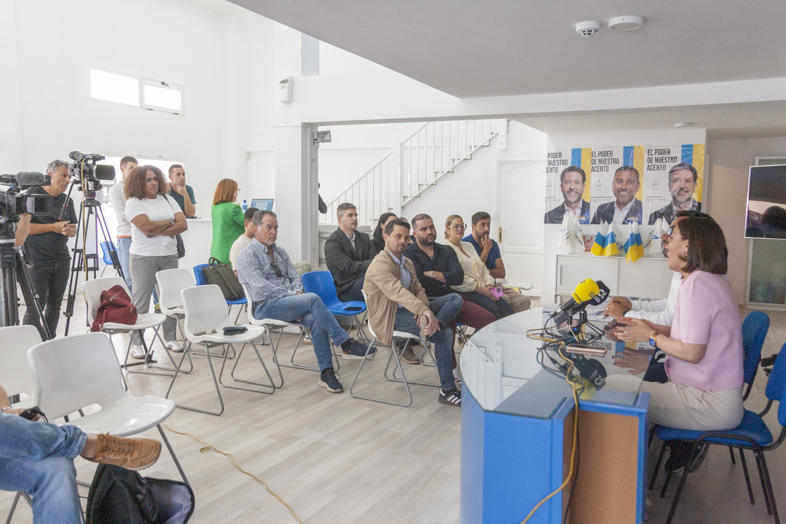 Rueda de prensa de Migdalia Machín y Echedey Eugenio. Fotos: Juan Mateos.