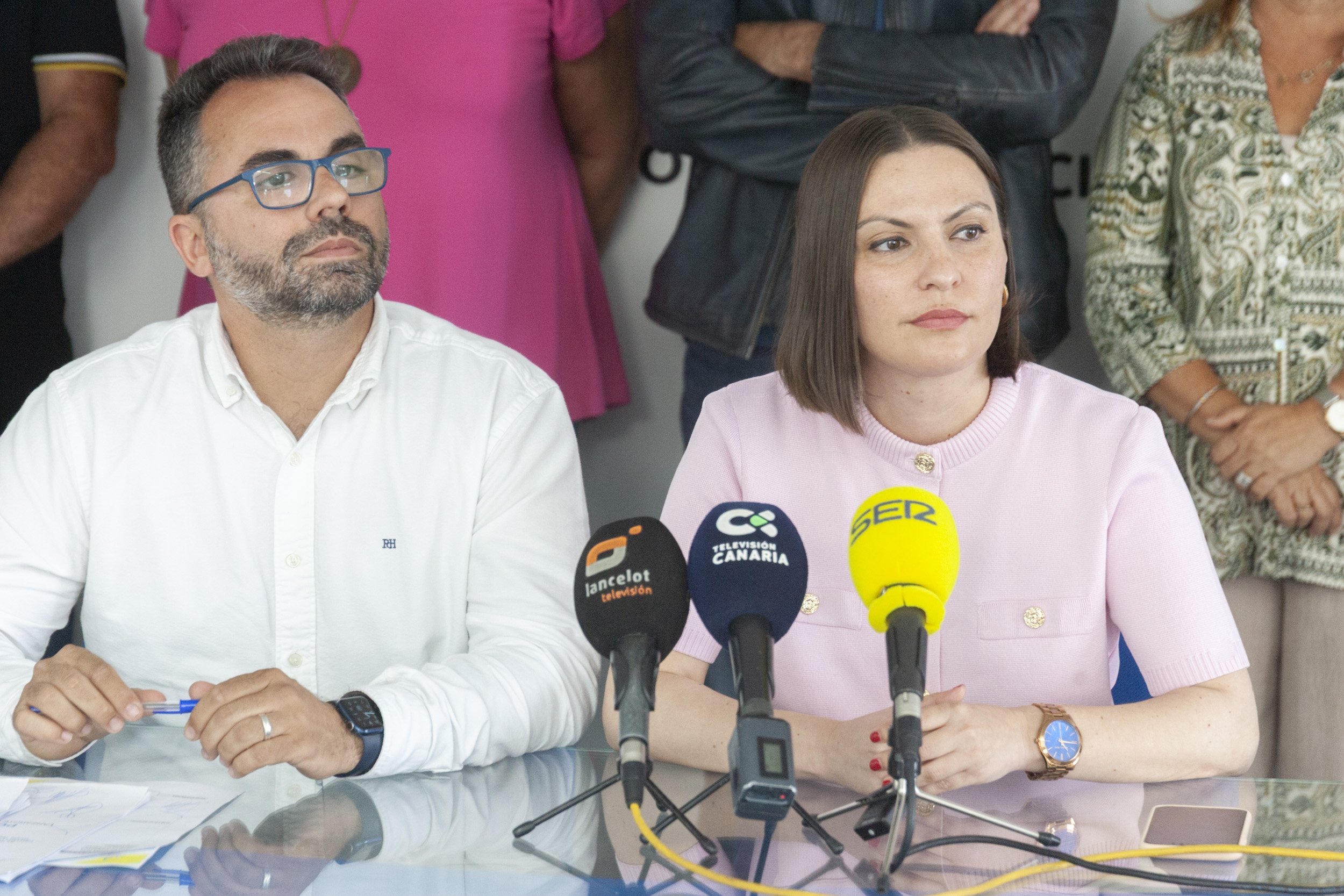 Rueda de prensa de Migdalia Machín y Echedey Eugenio. Fotos: Juan Mateos.