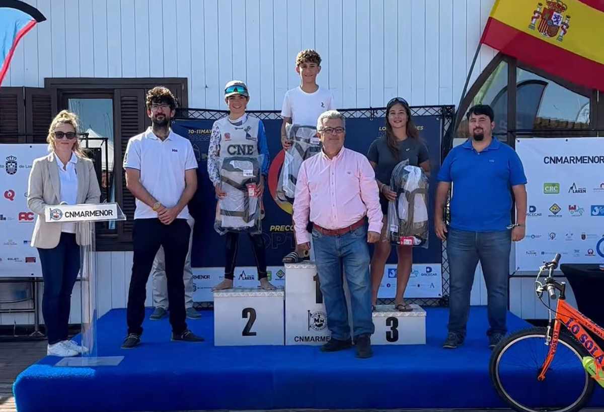 Pedro Medina en el podium