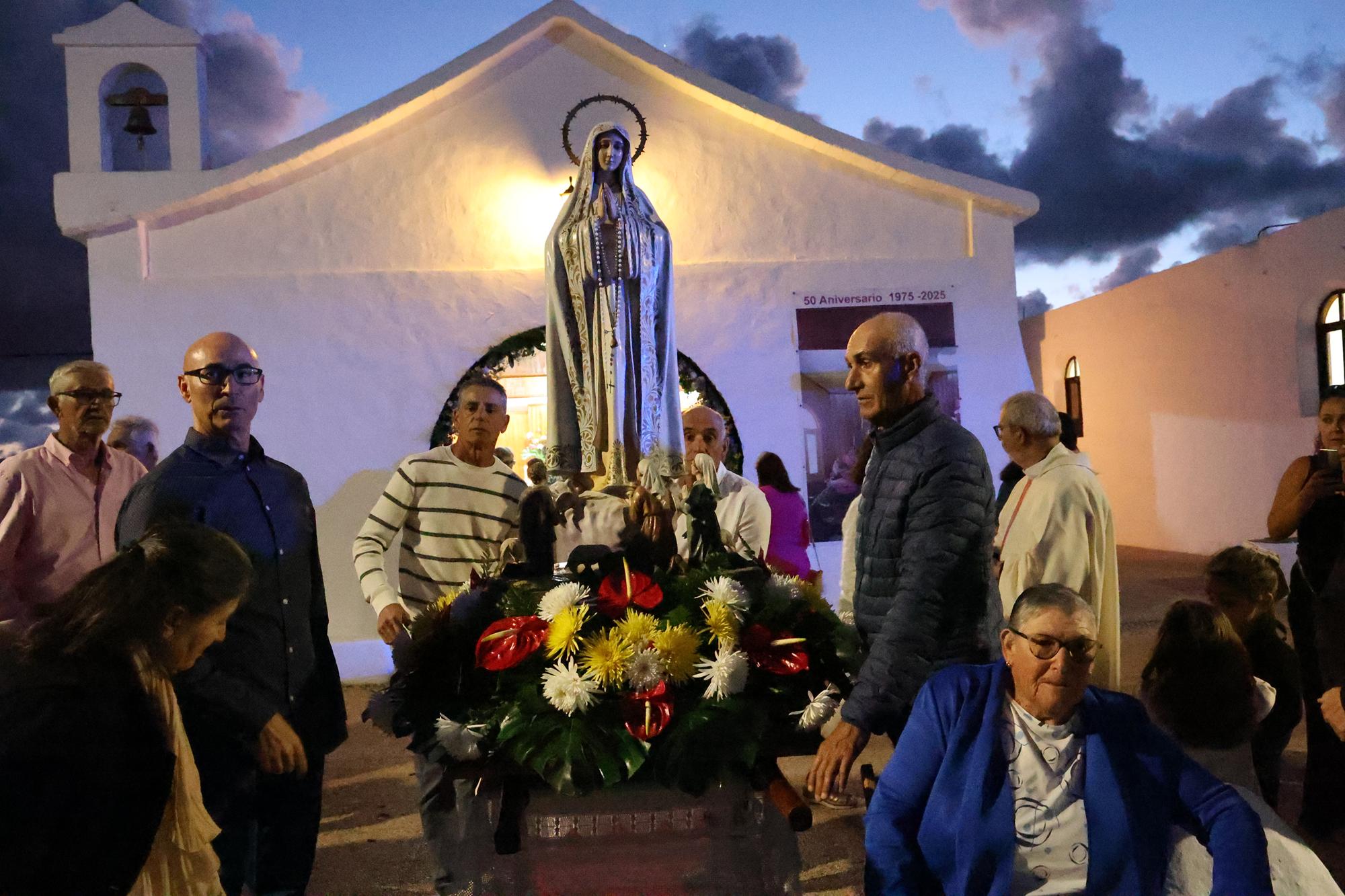 Procesión de la Virgen de Fátima en Muñique