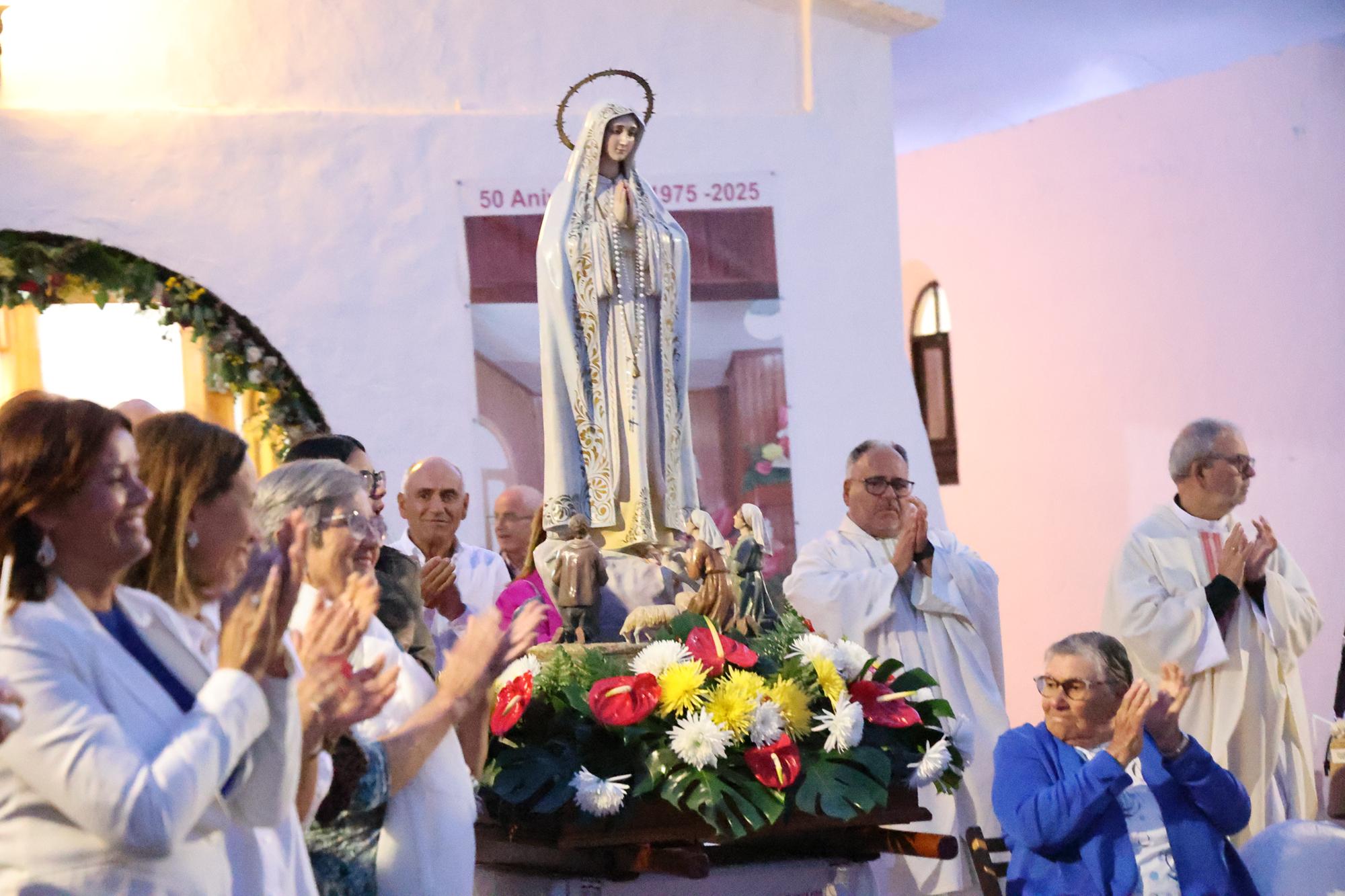Procesión de la Virgen de Fátima en Muñique