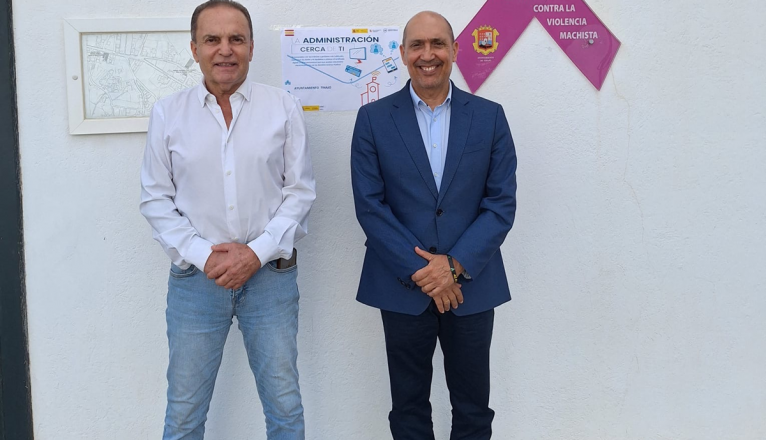 Pedro Viera junto a Jesús Machín Pedro Viera junto a Jesús Machín