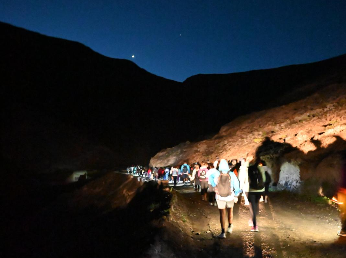 Caminata nocturna del CEIP Costa Teguise