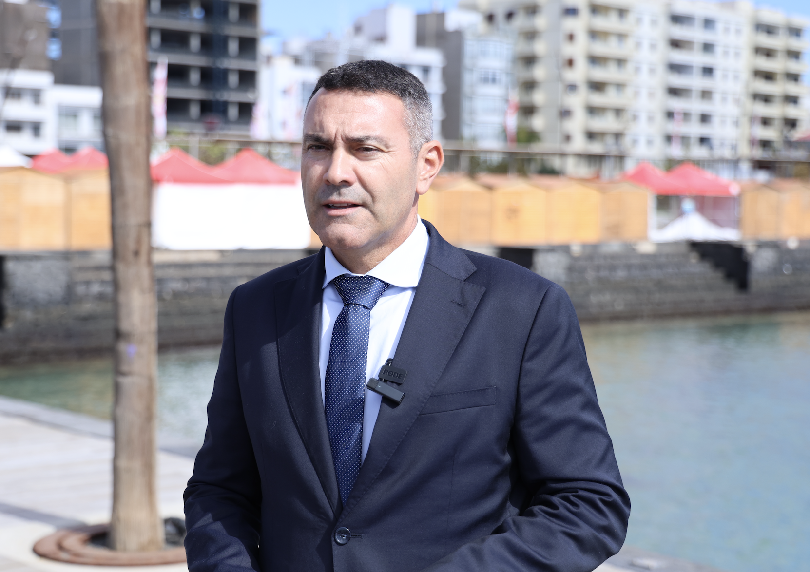 El presidente del Cabildo de Lanzarote, Oswaldo Betancort.