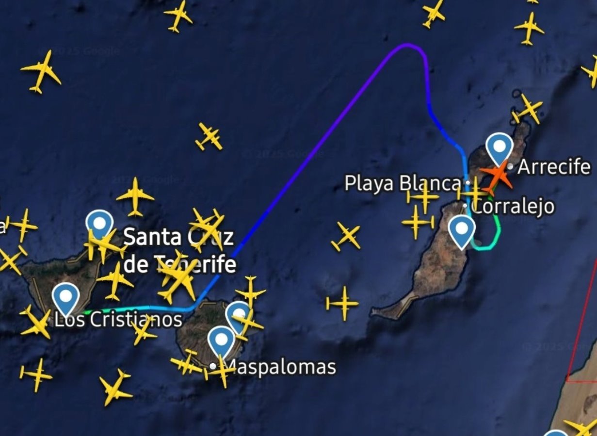 Vuelo desviado a Lanzarote