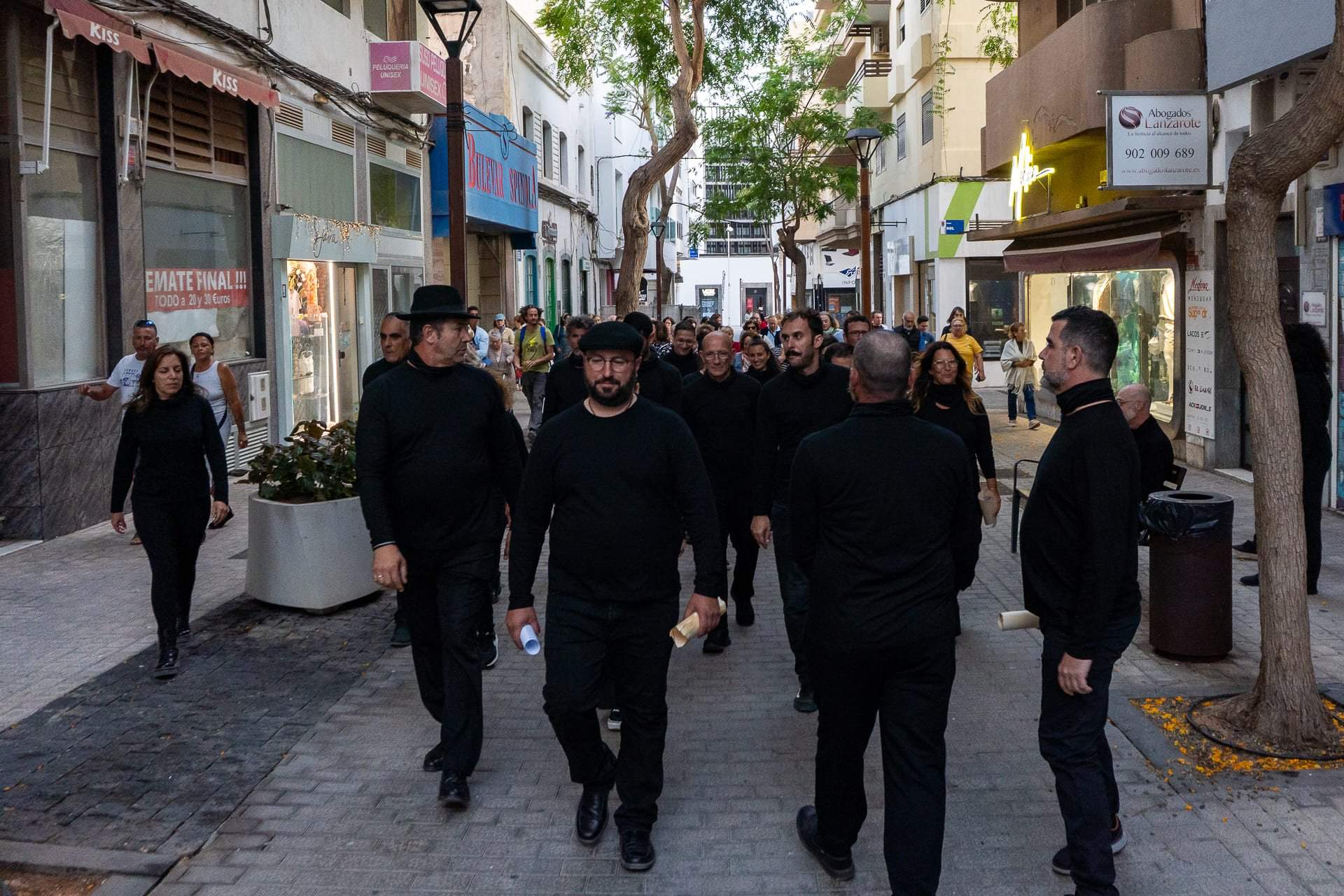 Teatralizado por la marina de Arrecife