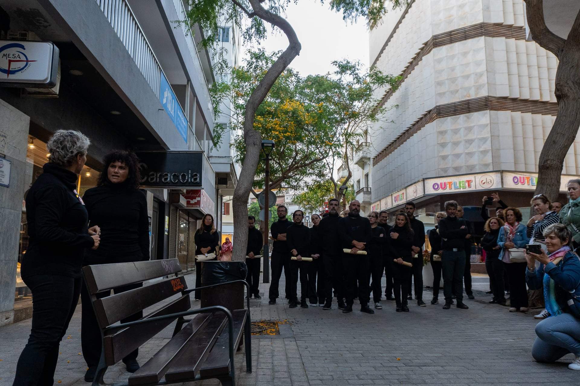 Teatralizado por la marina de Arrecife