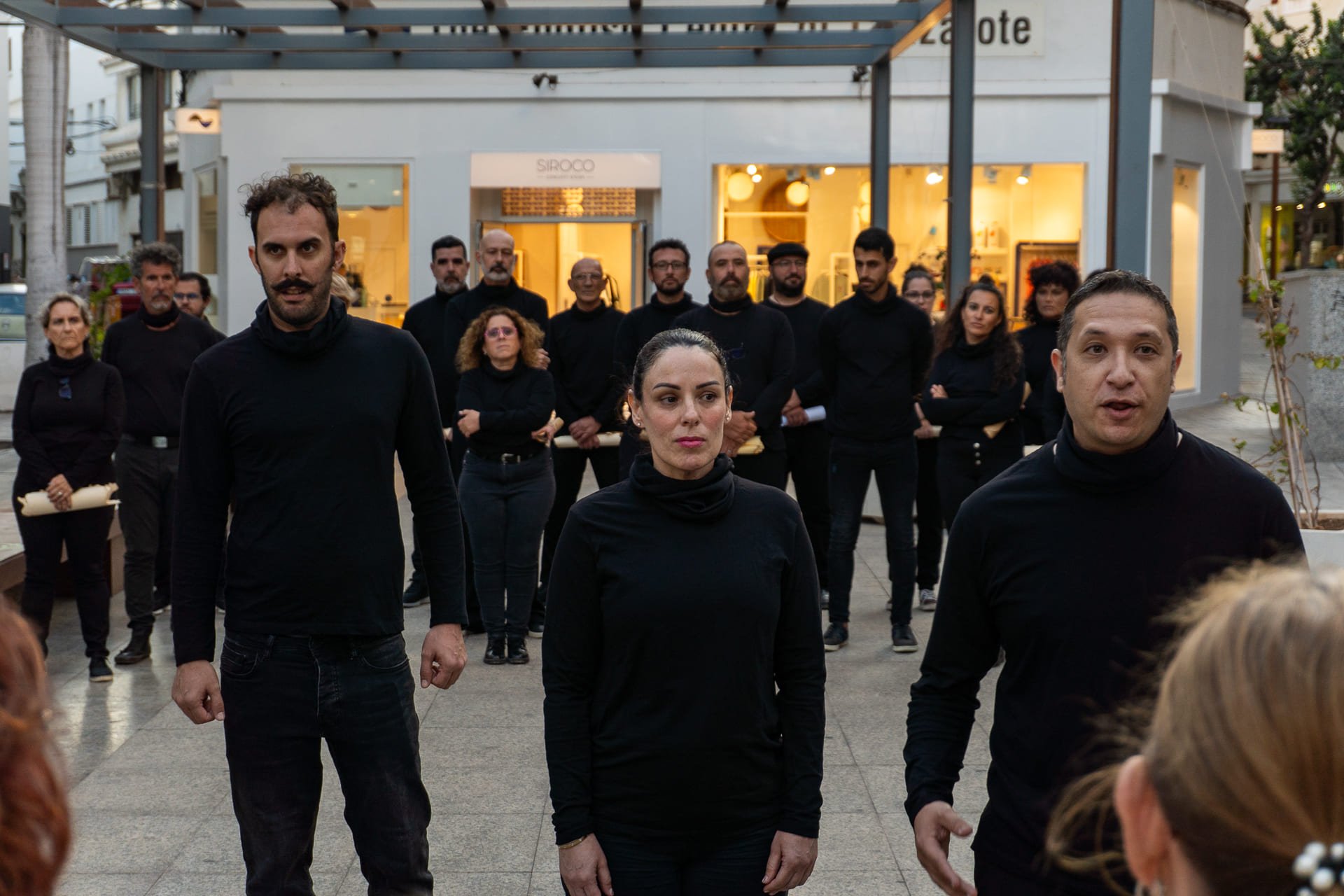 Teatralizado por la marina de Arrecife