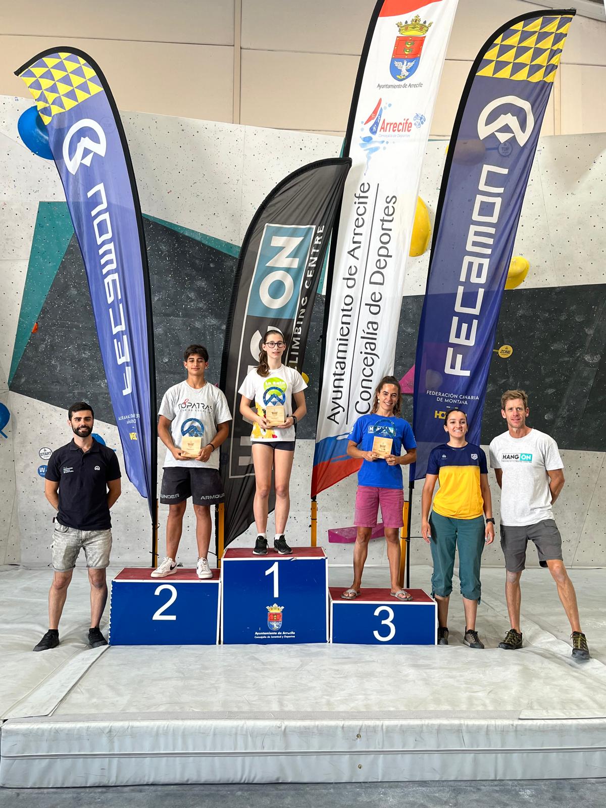 Lanzarote brilla en el Campeonato de Canarias de Escalada en Bloque Lanzarote brilla en el Campeonato de Canarias de Escalada en Bloque