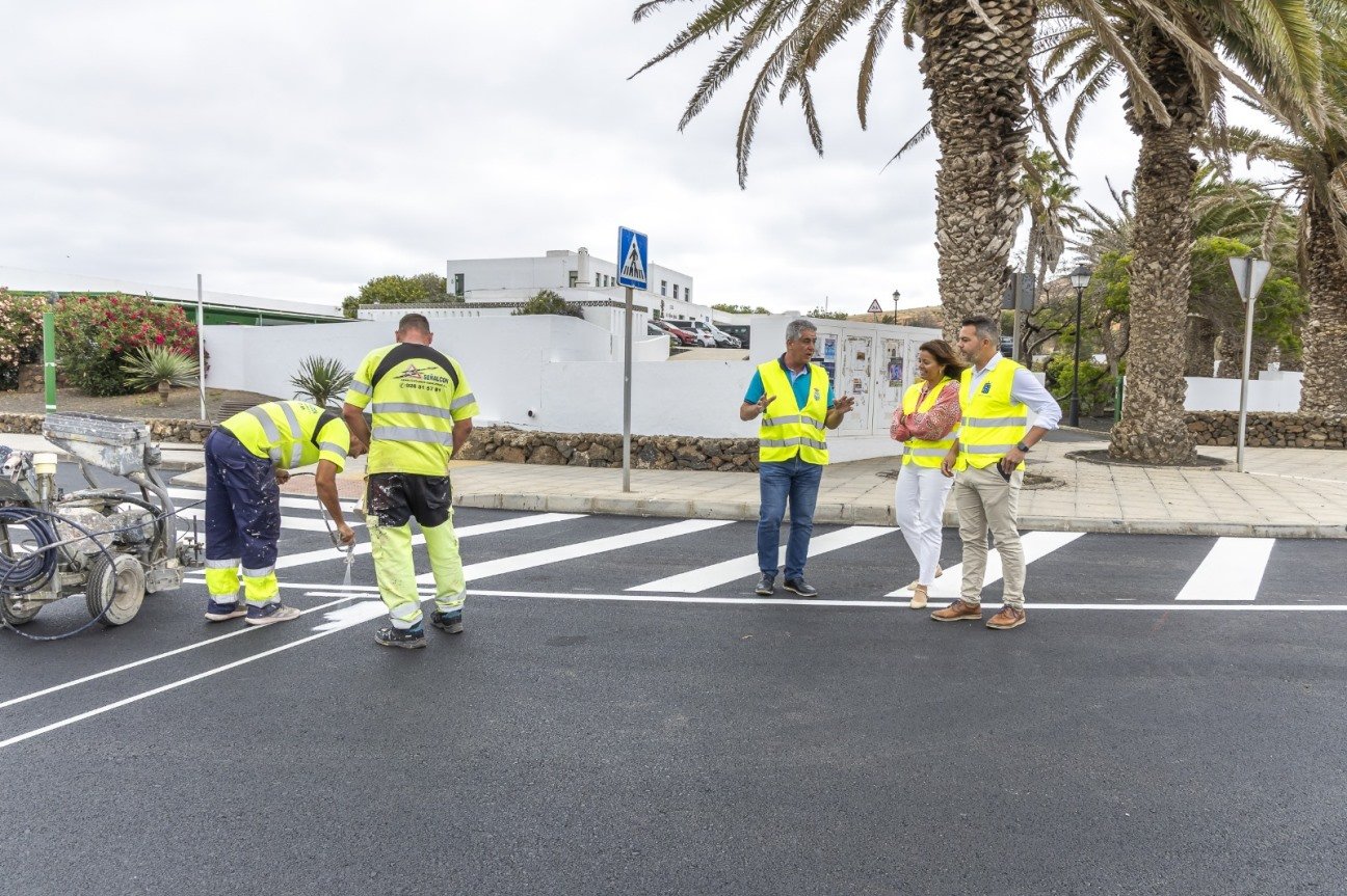 Reasfaltado en el conjunto histórico de la Villa de Teguise 