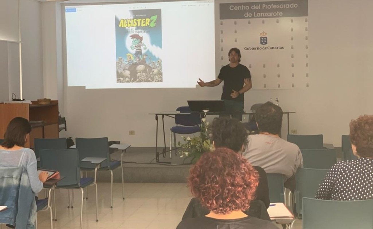 Curso en el Centro Profesorado de Lanzarote en una imagen de archivo.