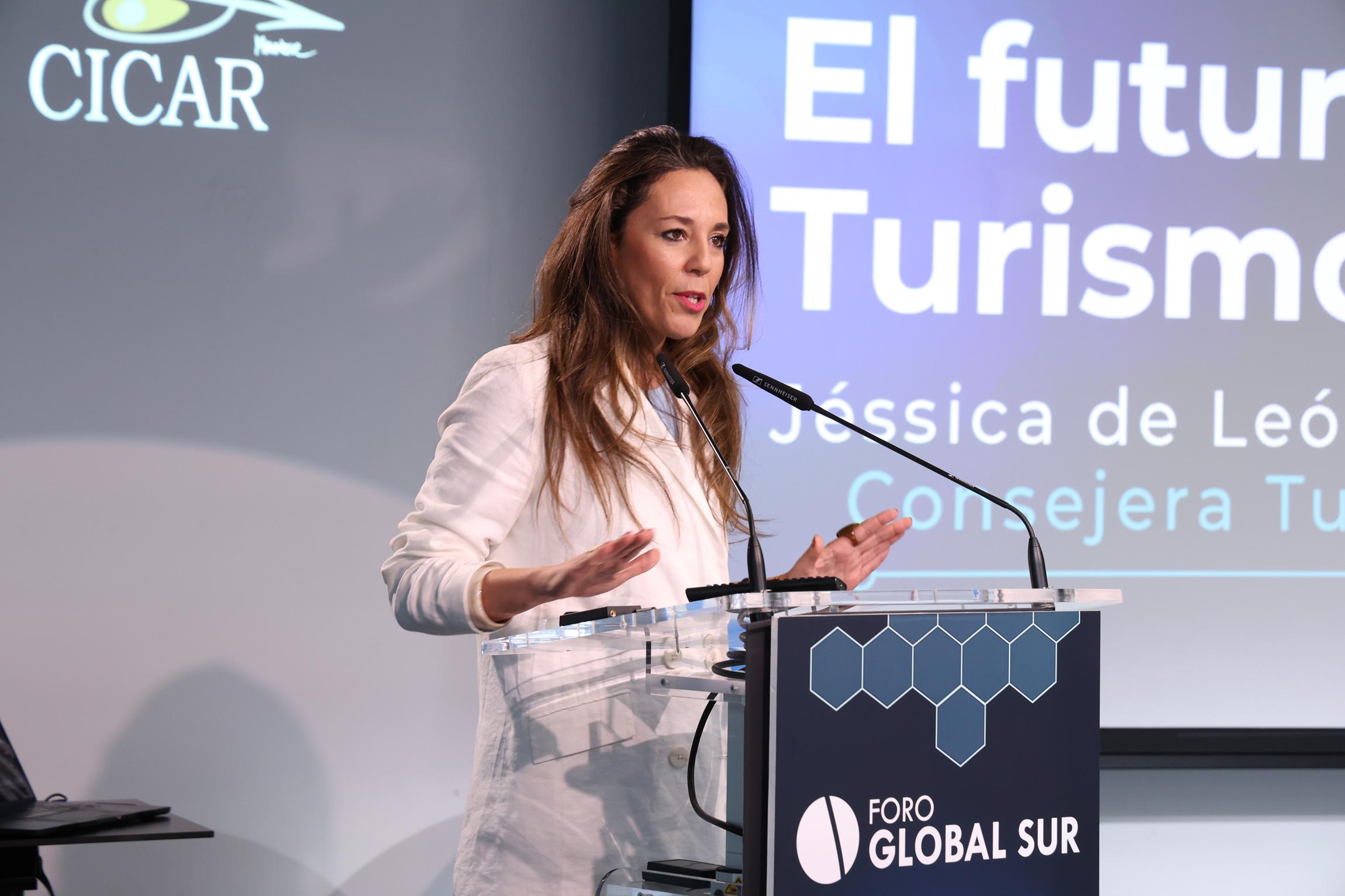 La consejera de Turismo del Gobierno de Canarias, Jessica de León. Foto: La Voz.
