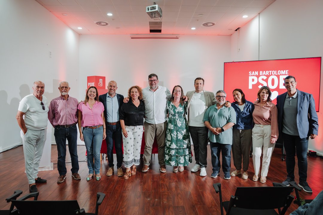 Raúl de León, reelegido secretario general del PSOE de San Bartolomé