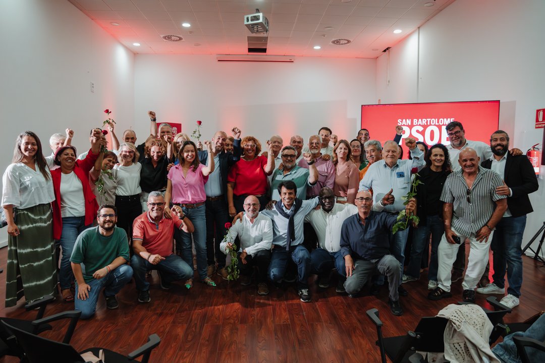 Raúl de León, reelegido secretario general del PSOE de San Bartolomé