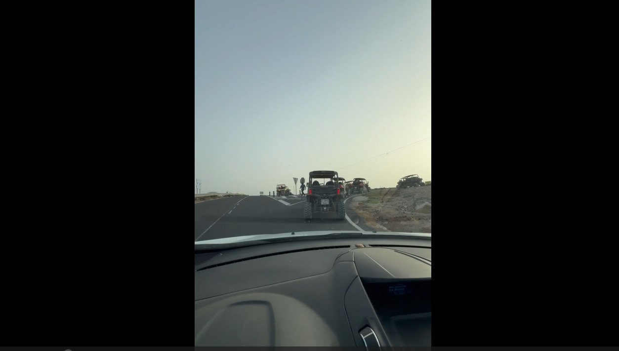 Denuncia el "abuso" de los quads turísticos en las carreteras de Lanzarote