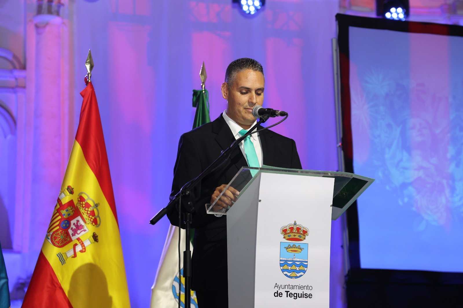 Pregón de las fiestas del Carmen en La Villa de Teguise. Fotos: Norberto de León.