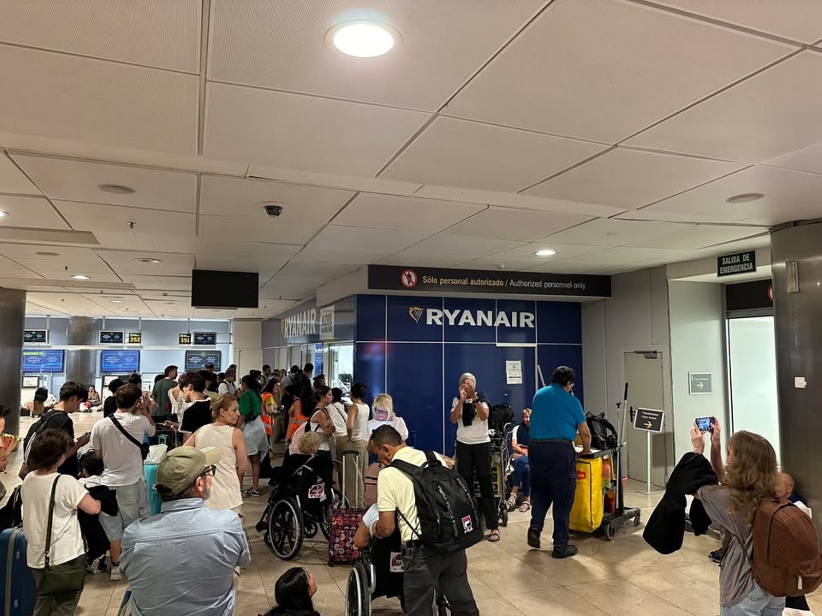 Colas en Ryanair