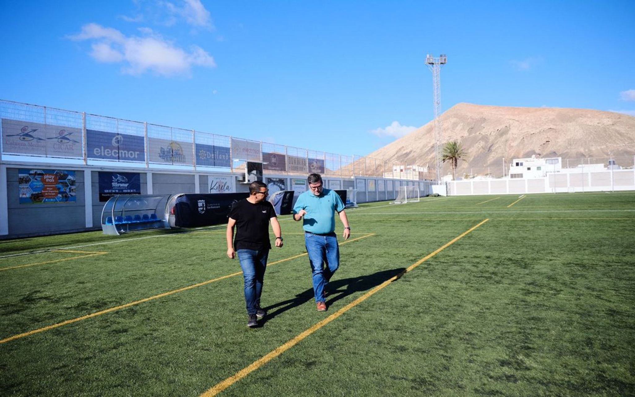 Alcalde y concejal de Deportes de San Bartolomé