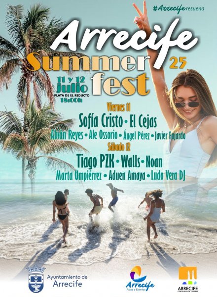 Arrecife Summer Fest poster. Arrecife Summer Fest poster.