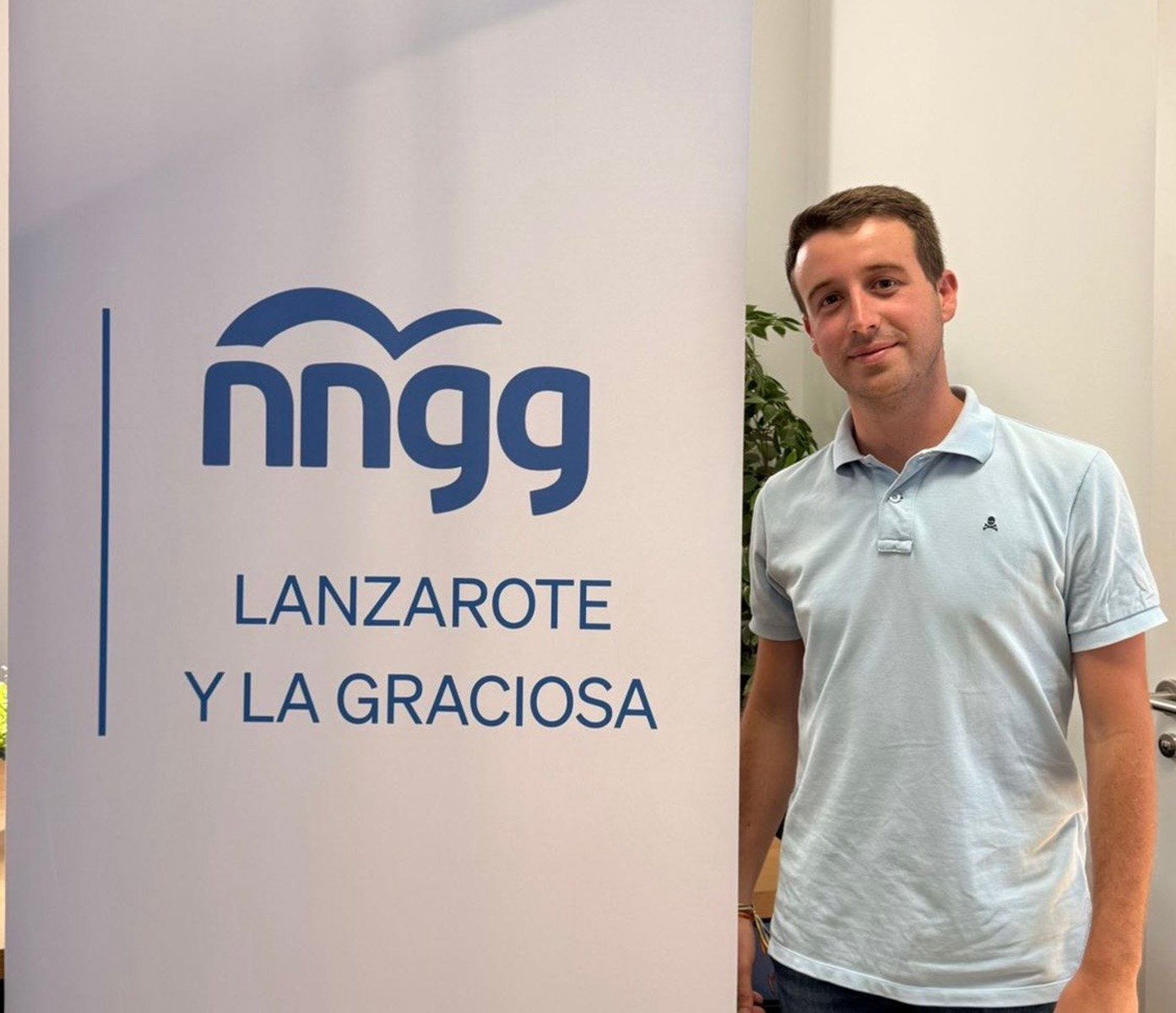 El secretario general de NNGG del PP en Lanzarote y La Graciosa, Pedro Cabrera.