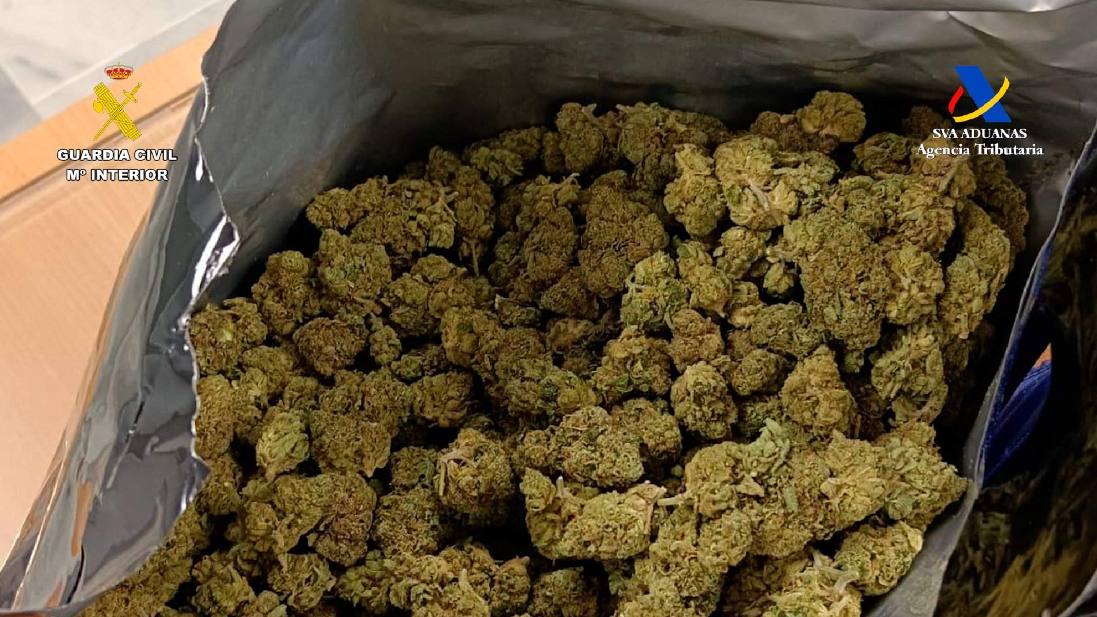 Droga incautada en el Aeropuerto de Lanzarote