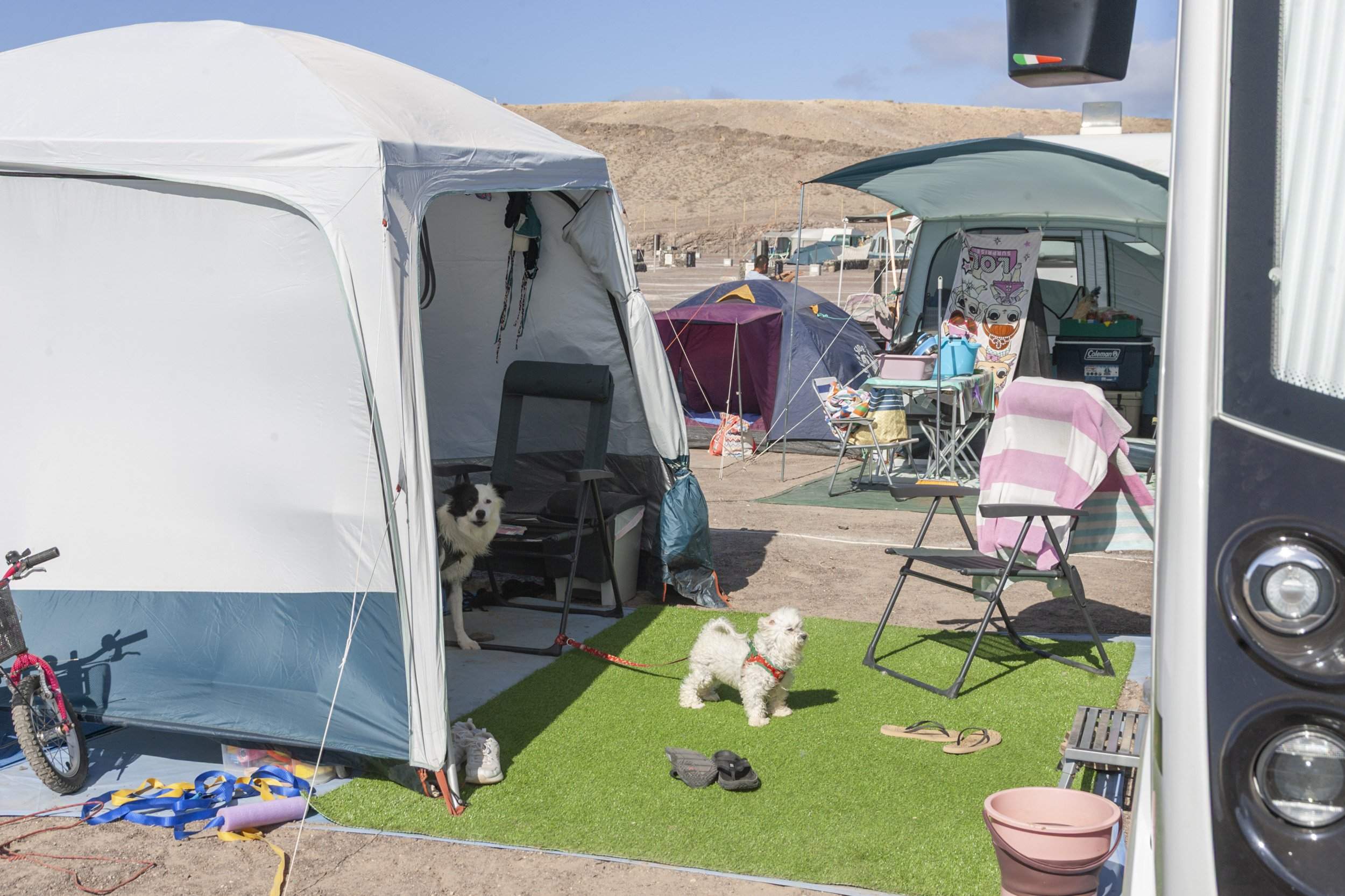 Camping de Papagayo. Foto: Juan Mateos.