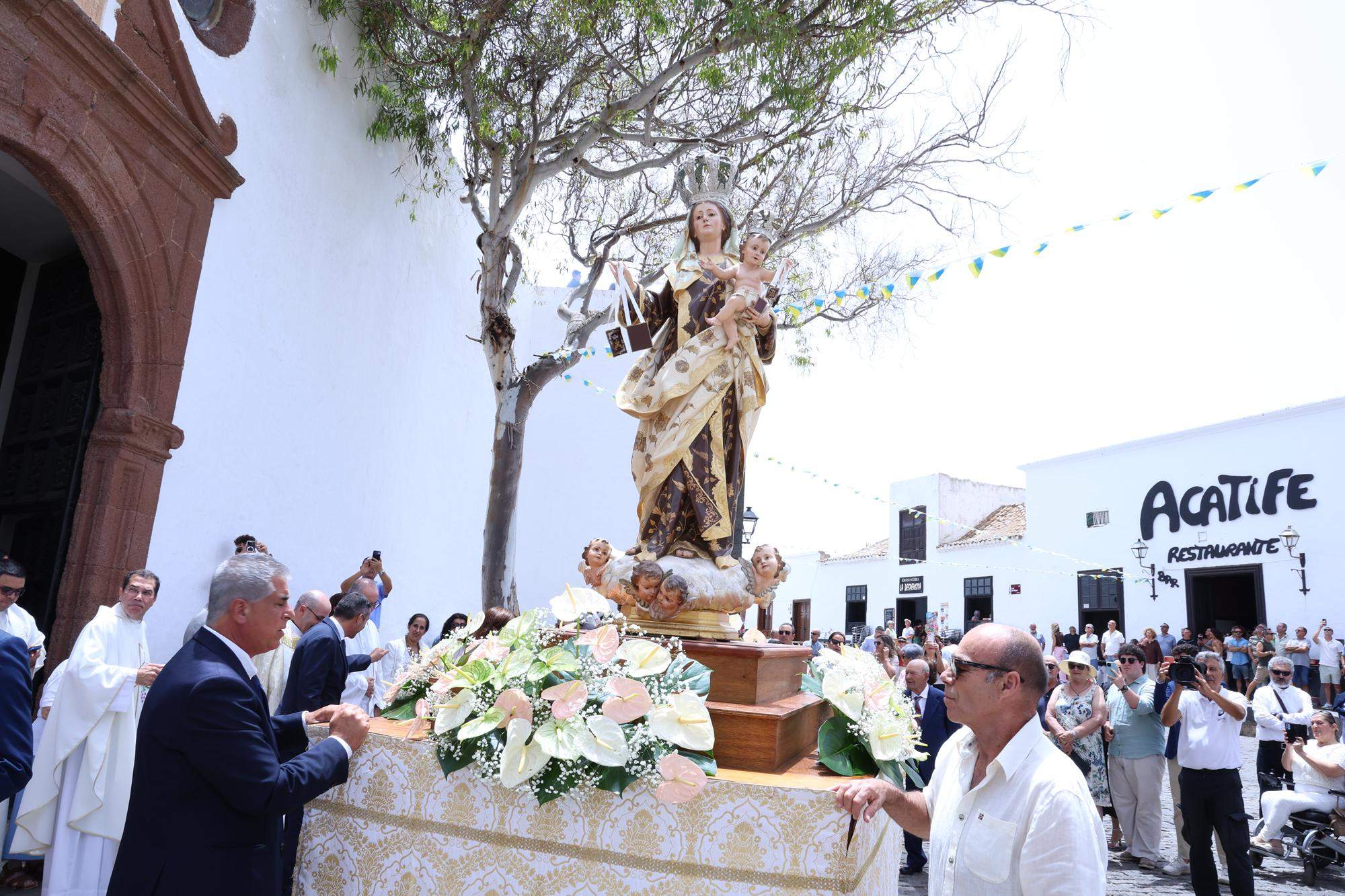 Procesión en honor a Nuestra Señora del Carmen de Teguise. Foto: La Voz