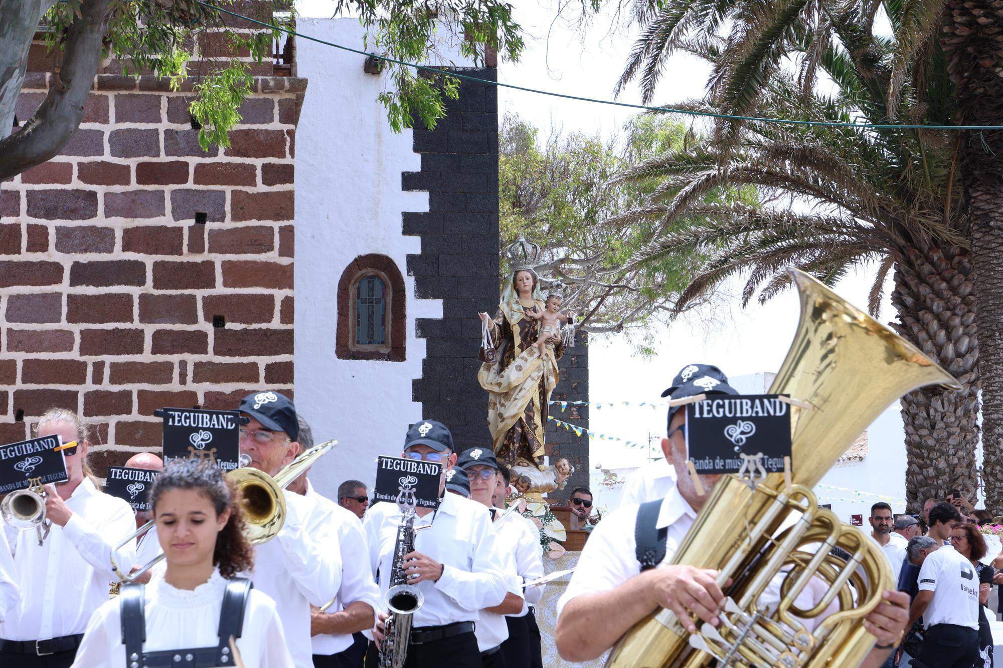 Procesión en honor a Nuestra Señora del Carmen de Teguise. Foto: La Voz