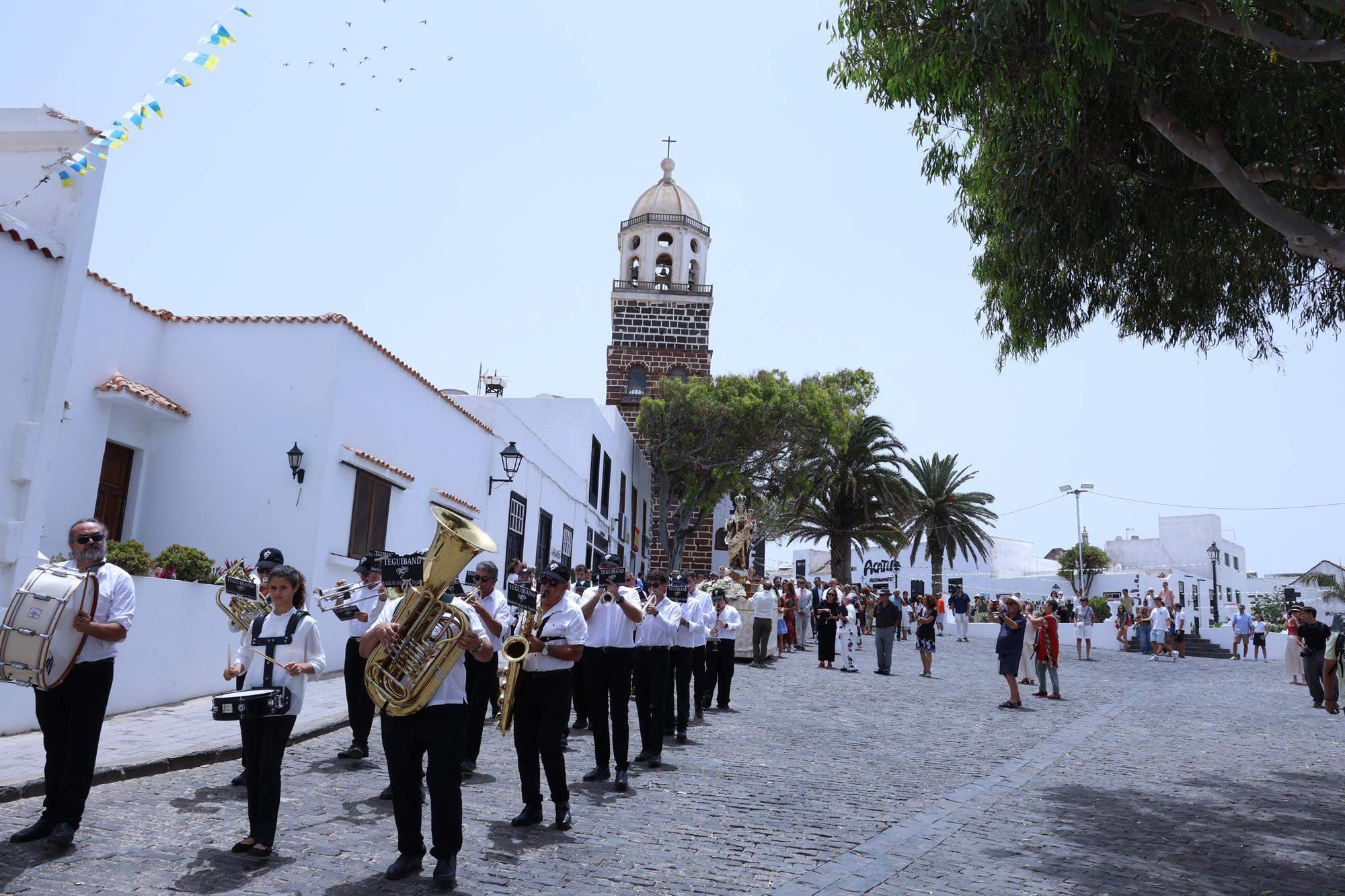 Procesión en honor a Nuestra Señora del Carmen de Teguise. Foto: La Voz
