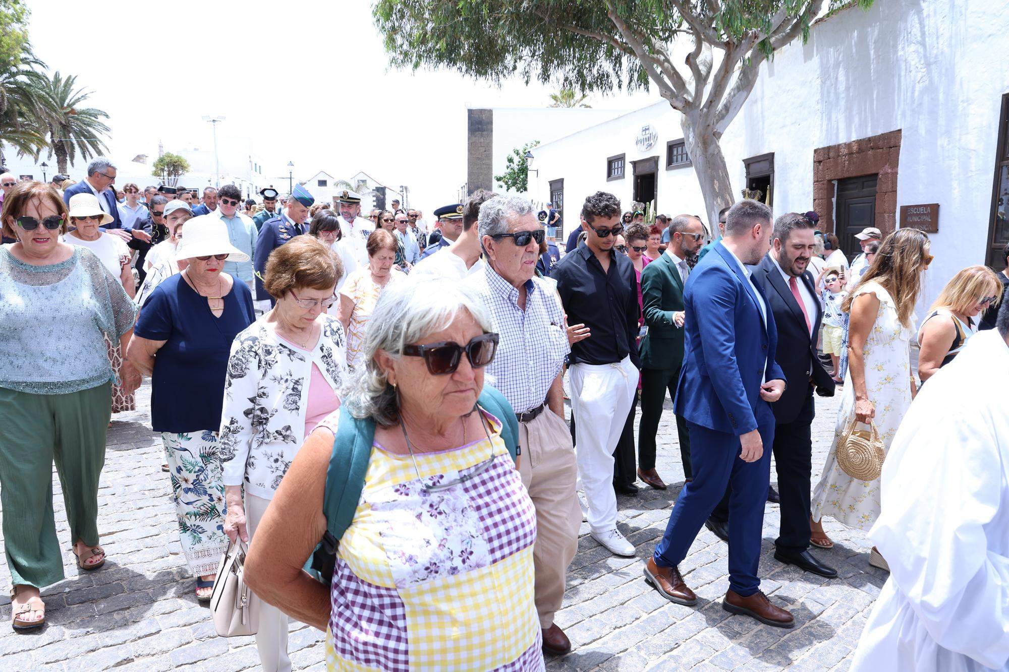 Procesión en honor a Nuestra Señora del Carmen de Teguise. Foto: La Voz