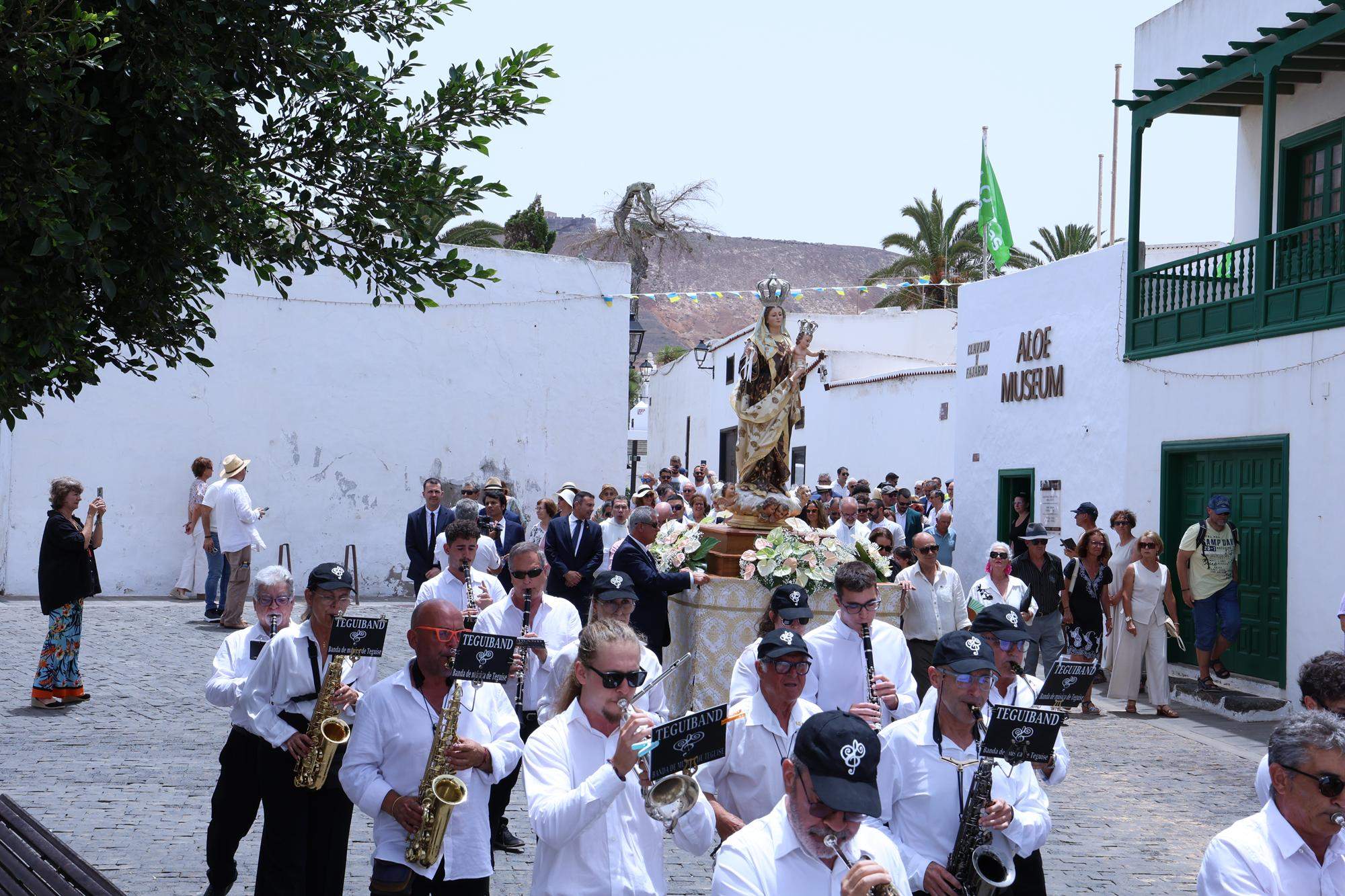Procesión en honor a Nuestra Señora del Carmen de Teguise. Foto: La Voz