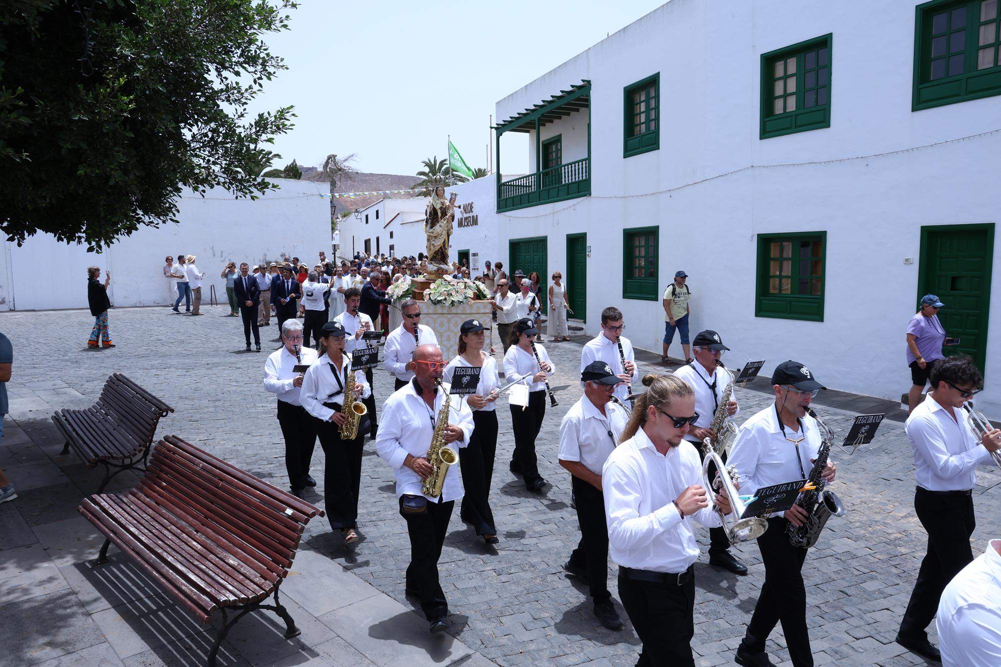 Procesión en honor a Nuestra Señora del Carmen de Teguise. Foto: La Voz