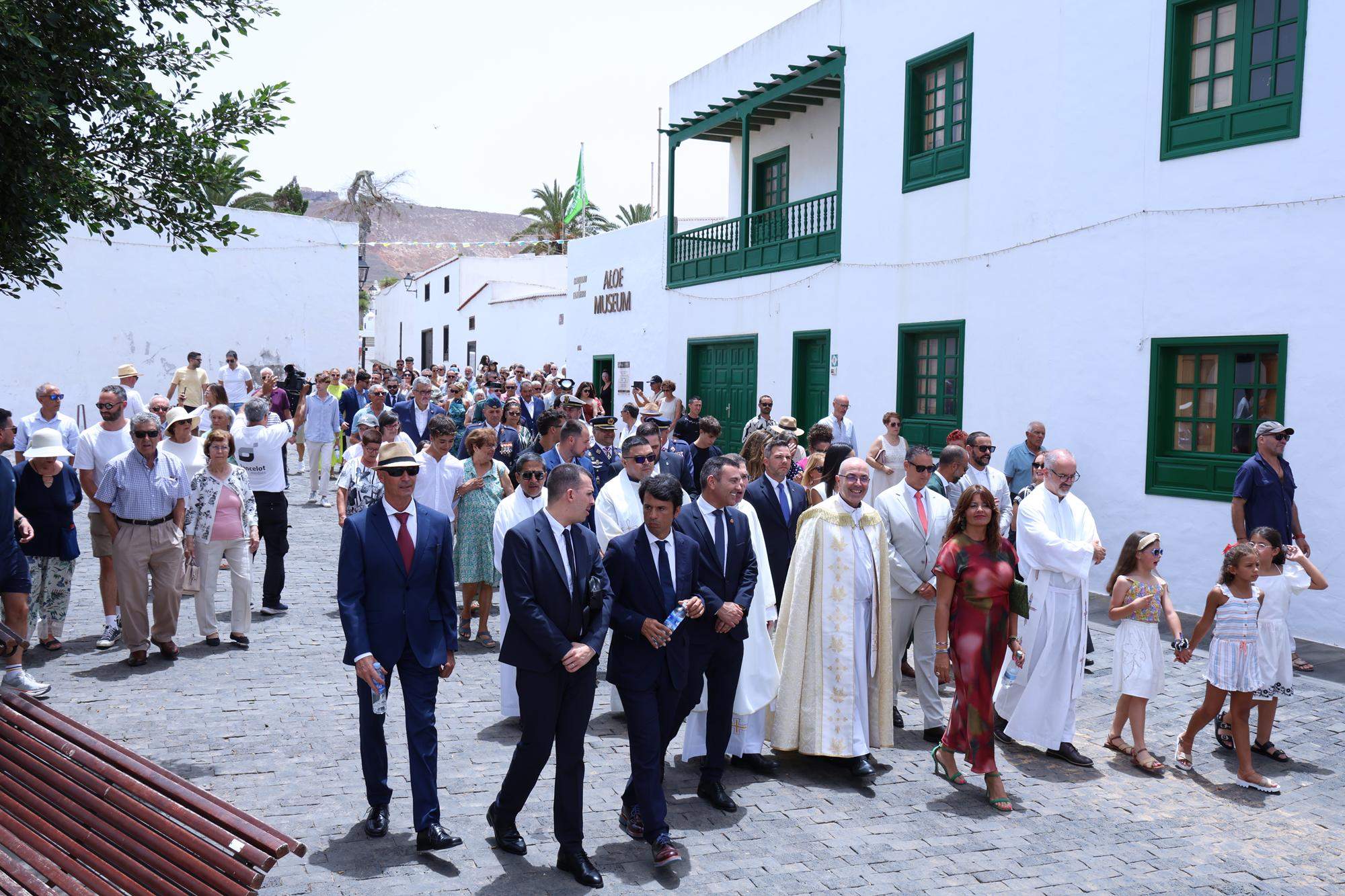 Procesión en honor a Nuestra Señora del Carmen de Teguise. Foto: La Voz