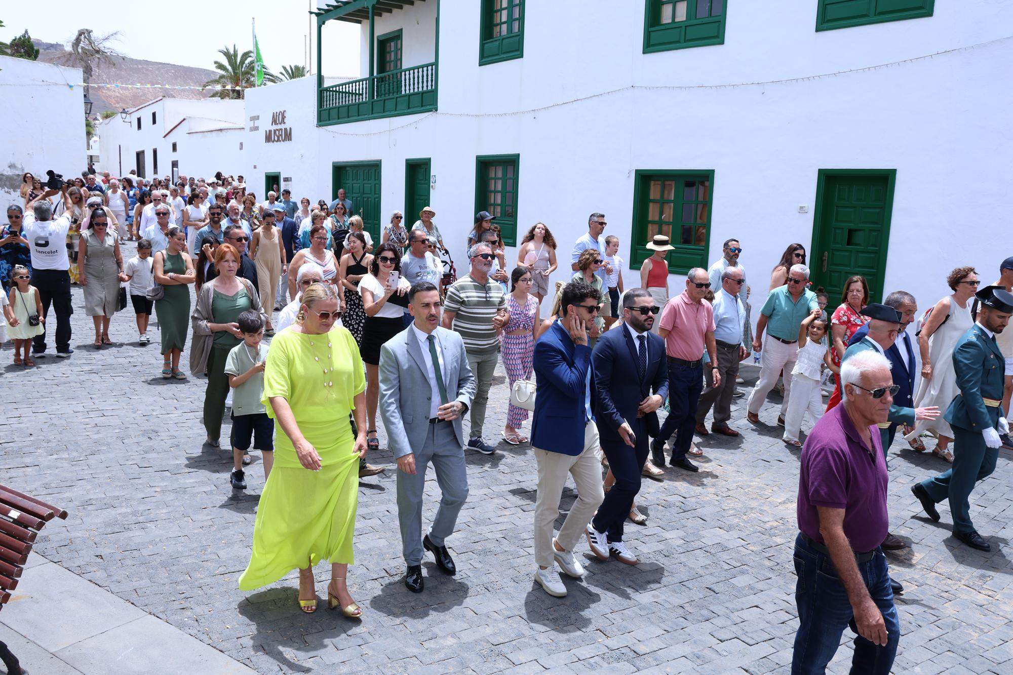 Procesión en honor a Nuestra Señora del Carmen de Teguise. Foto: La Voz