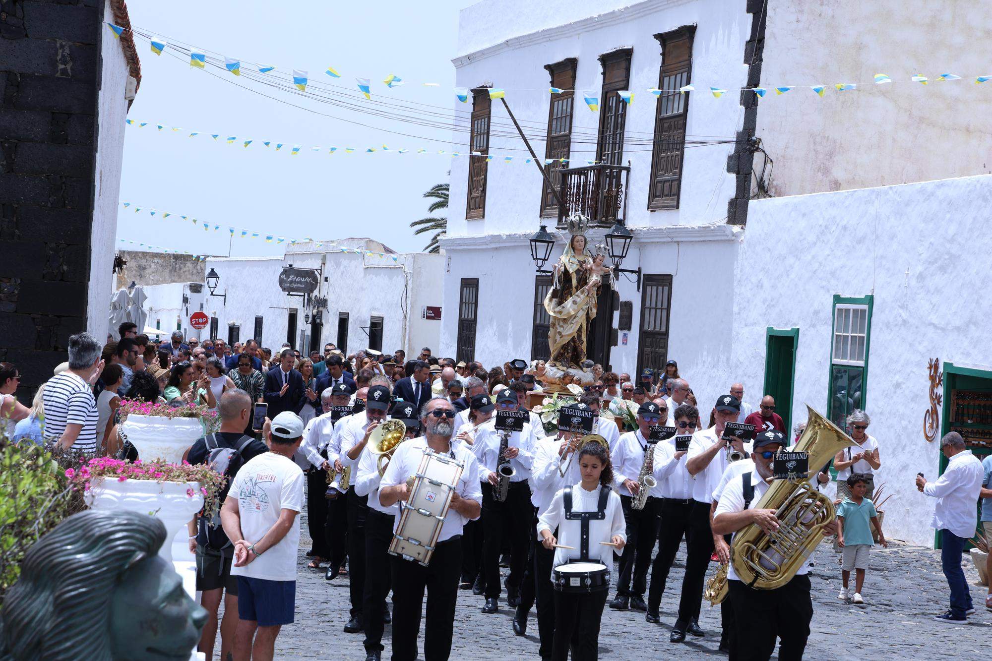 Procesión en honor a Nuestra Señora del Carmen de Teguise. Foto: La Voz