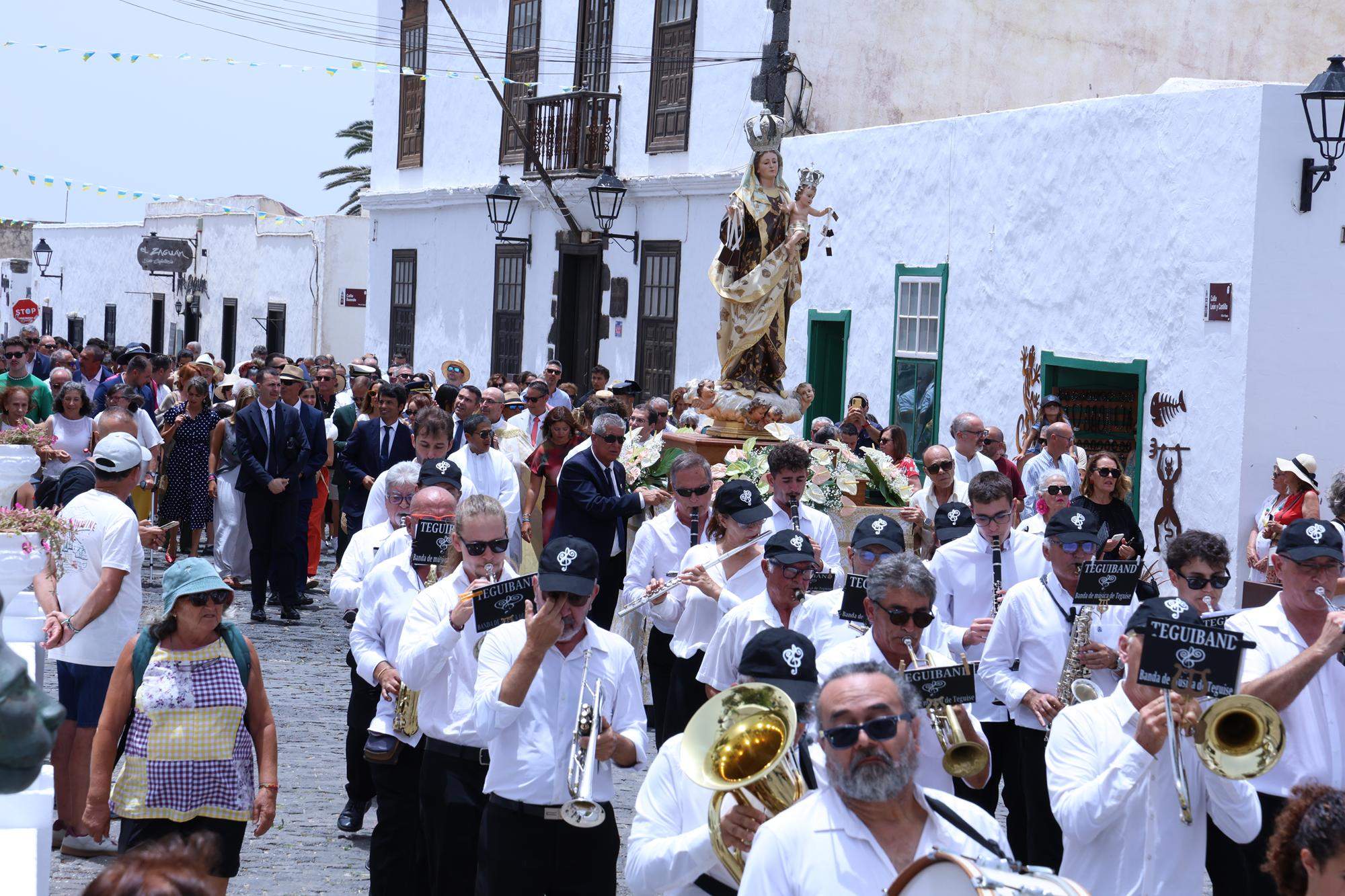 Procesión en honor a Nuestra Señora del Carmen de Teguise. Foto: La Voz