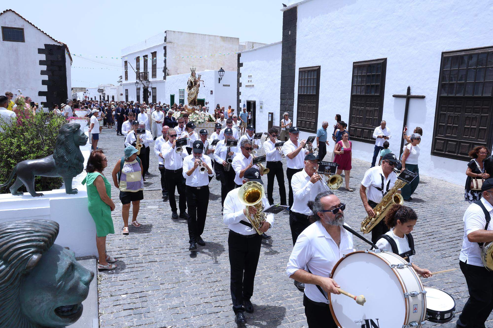 Procesión en honor a Nuestra Señora del Carmen de Teguise. Foto: La Voz