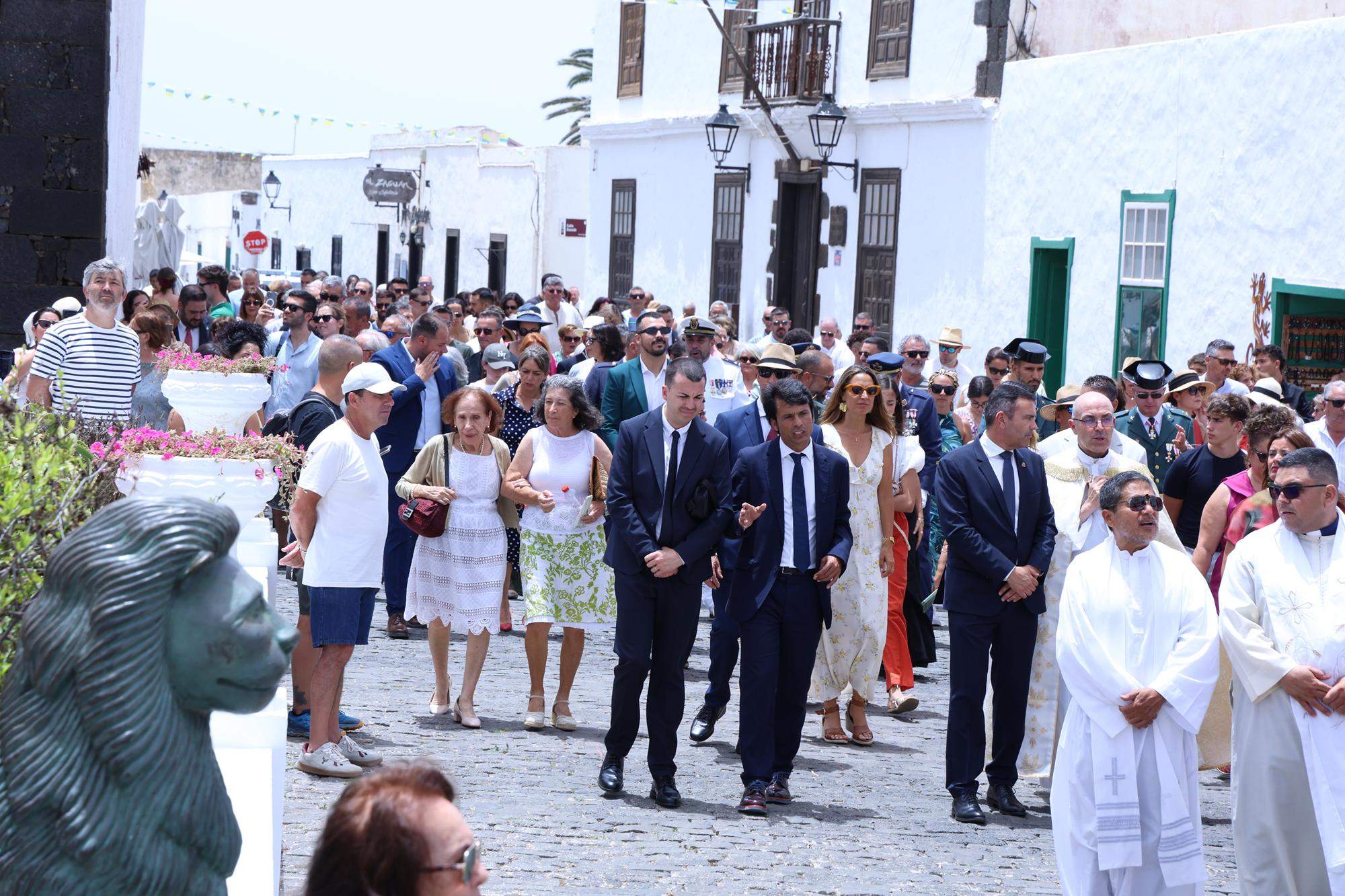 Procesión en honor a Nuestra Señora del Carmen de Teguise. Foto: La Voz