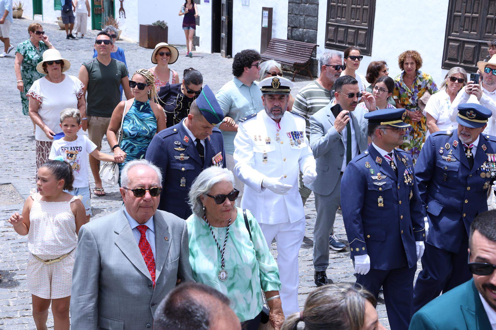 Procesión en honor a Nuestra Señora del Carmen de Teguise. Foto: La Voz