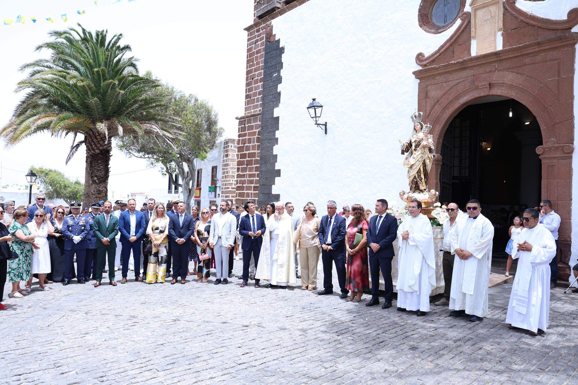 Procesión en honor a Nuestra Señora del Carmen de Teguise. Foto: La Voz