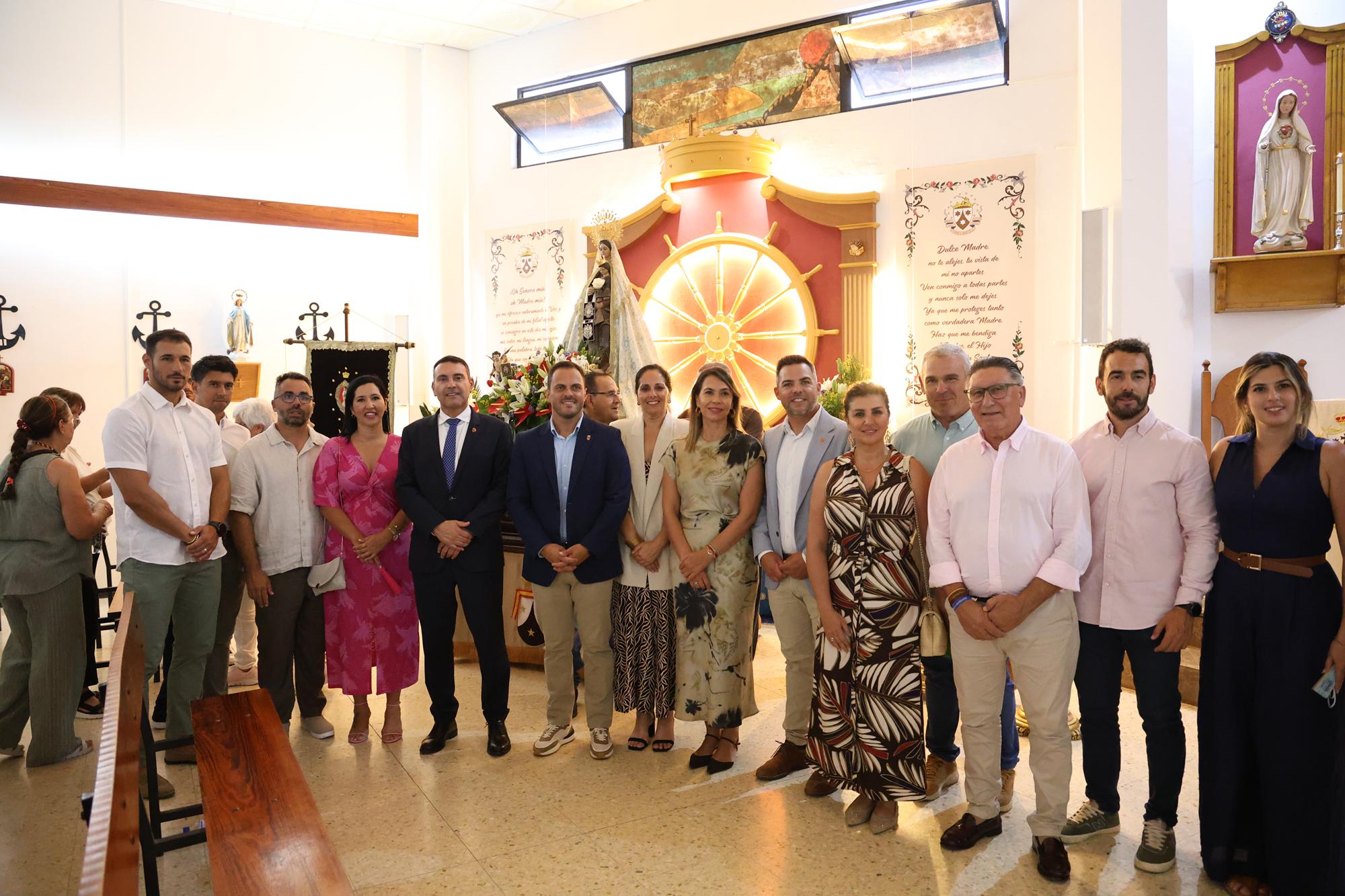 Procesión en honor a la Virgen del Carmen en Valterra