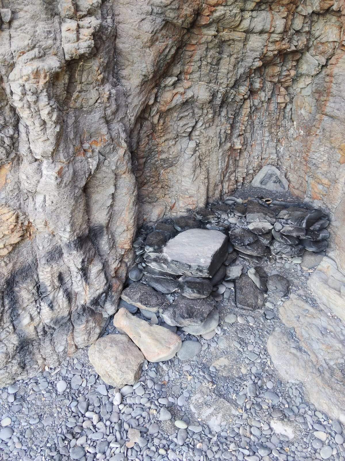 Pintada en las piedras