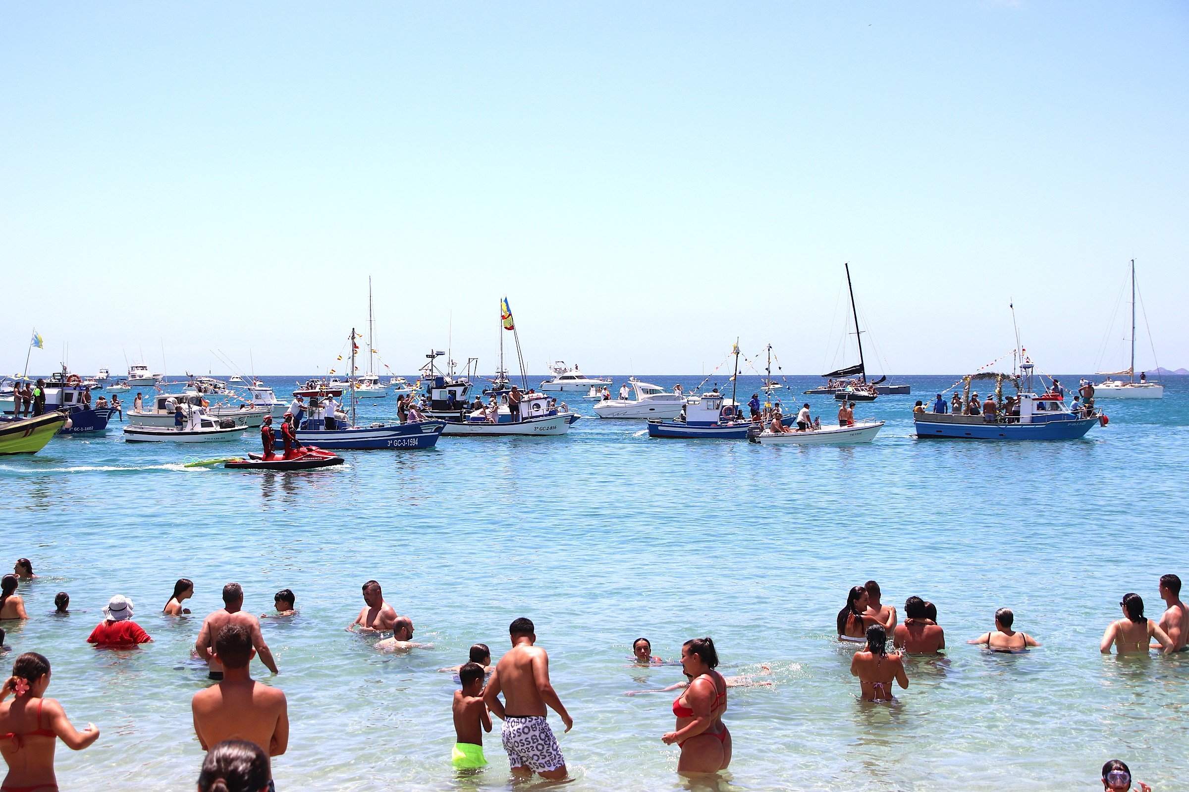 Procesión marítima de honra a la Virgen del Carmen