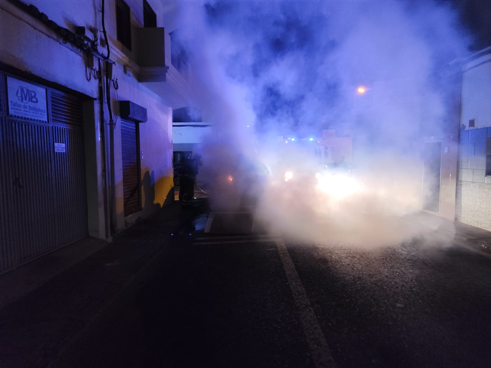 Incendio de contenedores en Arrecife