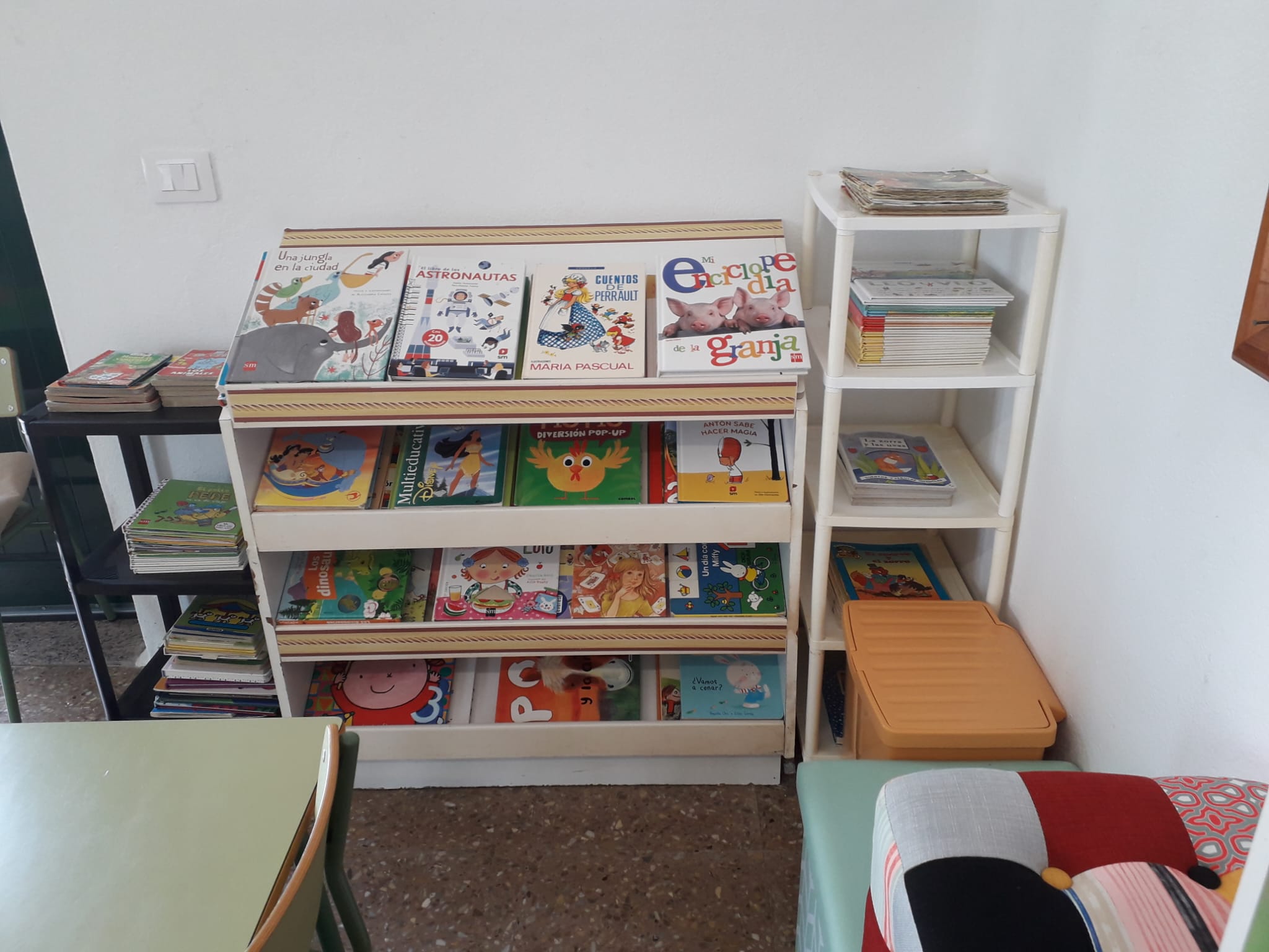 Rincón de letras y números. Archivo personal: Mercedes Morales