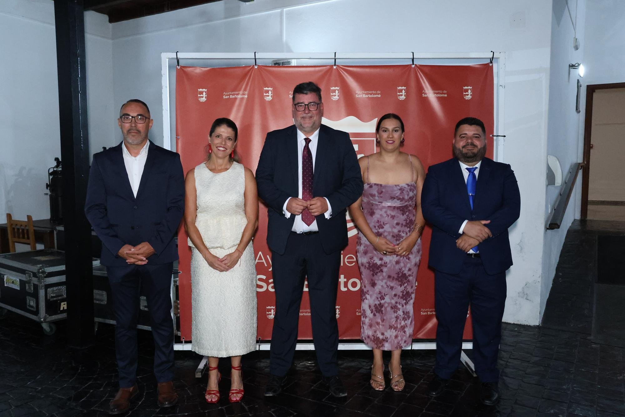 Pregón de las fiestas de San Bartolomé. Fotos: La Voz.