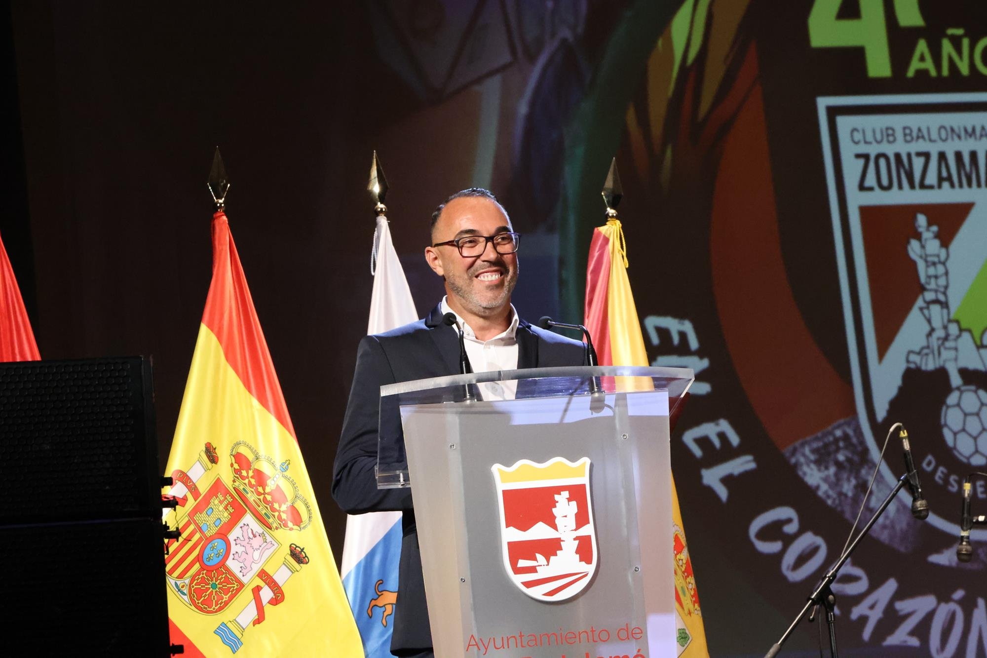 Pregón de las fiestas de San Bartolomé. Fotos: La Voz.